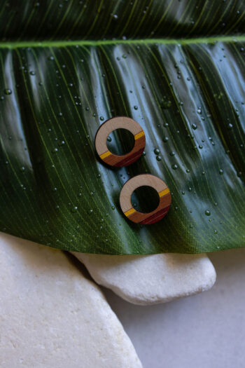BuhoCrafts Colorful Circles Stud Earrings