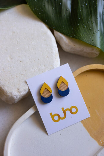 BuhoCrafts Drop in Drop Pin Earrings