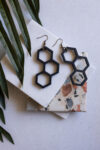 BuhoCrafts Honeycomb Long Earrings