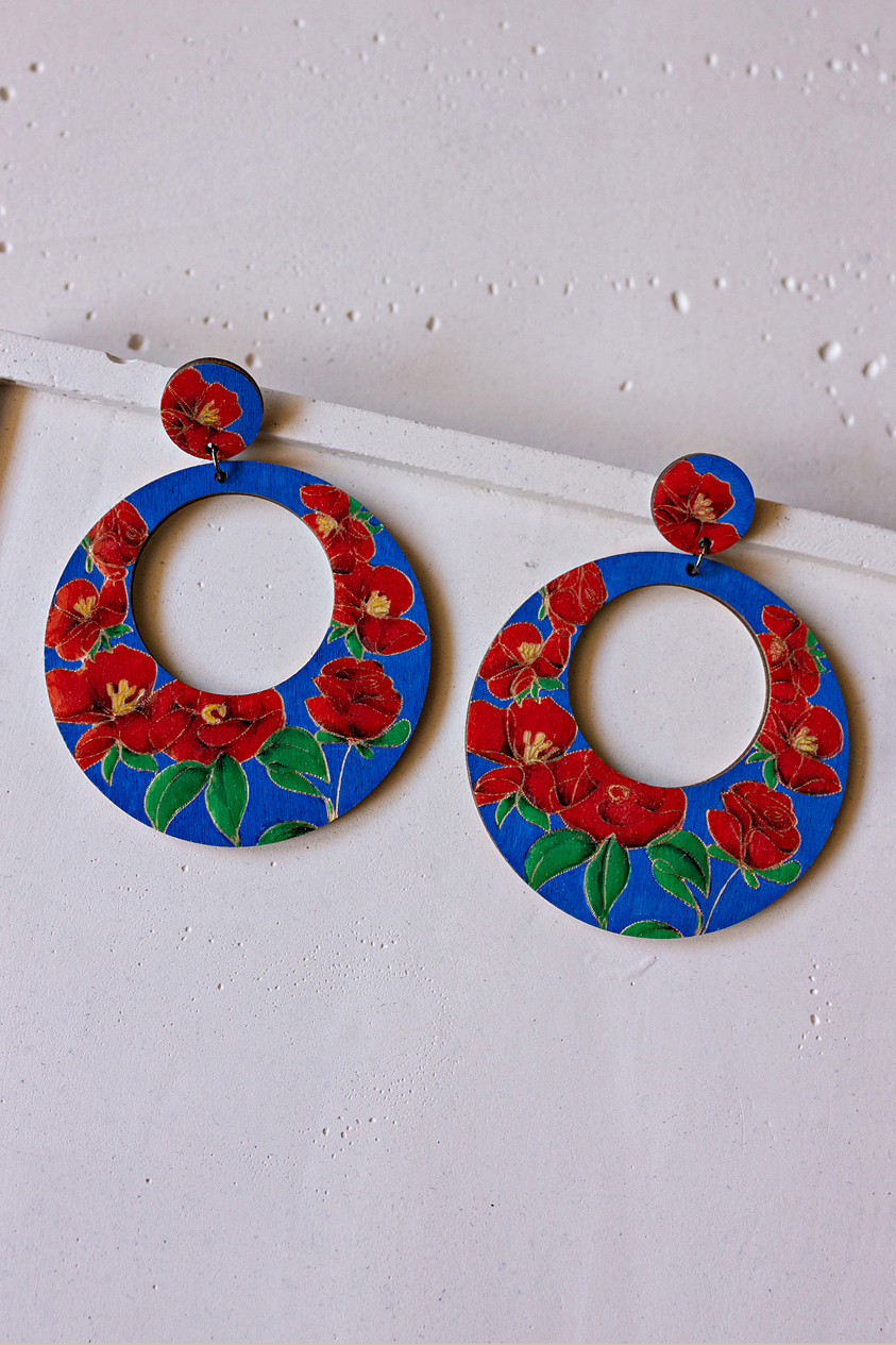 buho_floral-blue-red_long_earrings